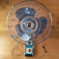 SANYO扇風機　昭和レトロ 30cm 昭和レトロSANYO EF-6PK 壁掛け扇風機 30cm 青 首振り - メルカリ