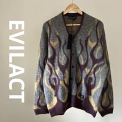 EVILACT FLAMES MOHAIR CARDIGAN イーブルアクト - メルカリ