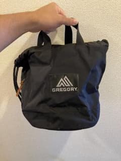 GREGORY グレゴリー 巾着型 トートバッグ ブラックのサムネイル