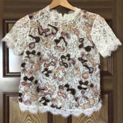 zara 刺繍トップスのサムネイル
