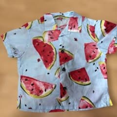hakka kids スイカ柄　半袖　シャツ　100センチのサムネイル