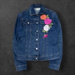 Blumarine ANNA MOLINARI 花柄刺繍 デニムジャケットのサムネイル