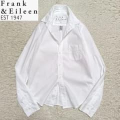 【人気◆着用感の少ない美品】フランクアンドアイリーン スキッパーシャツ◆ホワイト 美品】フランクアンドアイリーン スキッパーシャツ BARRY USA製 白