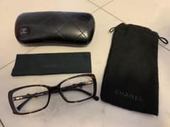 CHANEL シャネル メガネ　べっこう　リボンのサムネイル