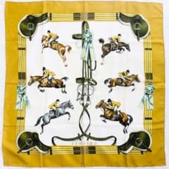 HERMES エルメス カレ90 ジャンピング JUMPING スカーフ タグ無 - メルカリ