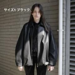 新品　CLANE FAKE LEATHER BALLOON JACKET クラネのサムネイル