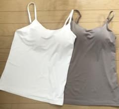 美品　UNIQLO エアリズム ブラキャミソール 2色セット Mのサムネイル