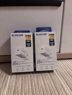 ELECOM MPA-ACCP6820WH USB-C 20W 充電器2個セットのサムネイル