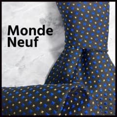 Monde Neuf モンドヌフ ネクタイ ブラック系 ドット柄