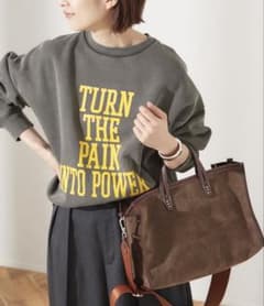 L'ESSAGE TURNピグメントスウェットプルオーバー