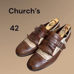 Church’s チャーチ 42 フリンジ モンク 革靴 ブラウン Church's チャーチ 42 フリンジ モンク 革靴 ブラウン - メルカリ