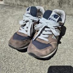 レディース New Balance996 スニーカー ネイビー USA製のサムネイル