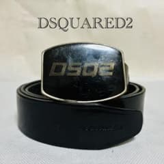 ディースクエアード レザーベルト DSQ2 ブラックレザー 難あり - メルカリ