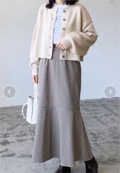 2WAYクロップドニットカーディガンのサムネイル