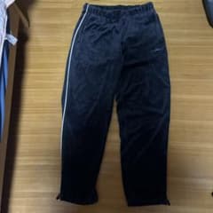 YARDSALEヤードセールVelour sweat pants (Black)のサムネイル