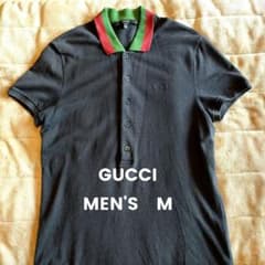 GUCCI メンズ ポロシャツ M ネイビー　 グッチ　トップス　半袖のサムネイル