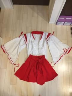 巫女　コスプレ　衣装　スカート　かわいい　　レディース　上下セット　160前後のサムネイル