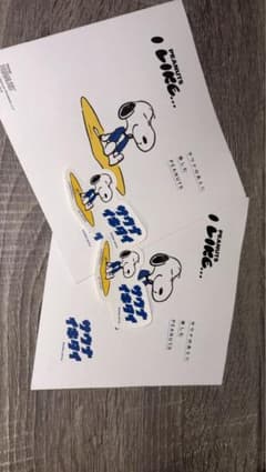 PEANUTS スヌーピー サウナイキタイ ステッカー 2枚セットのサムネイル