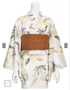 浴衣 帯セット ワンピースタイプ 花柄のサムネイル