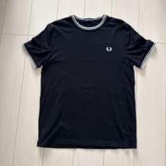 FRED PERRY リブ付きTシャツ M ブラックのサムネイル