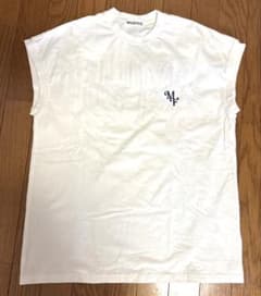 MILKFED. ノースリーブ Tシャツ ホワイト 刺繍ロゴのサムネイル