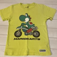 MARIO KART 8 ヨッシー キッズTシャツ ライムグリーン 140任天堂のサムネイル