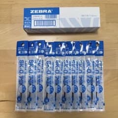 ZEBRA SK-0.7 ボールペン替え芯 青色 10本のサムネイル
