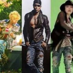 yasu HYDE 長渕剛着　ＬＧＢクラッシュペイントデニムのサムネイル