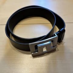 J.LINDEBERG】本革レザーベルト ブラック / メタルバックル - メルカリ