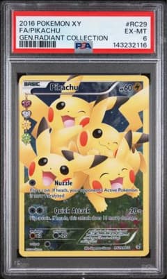 PSA6 Pikachu RC29 Pokémon Card