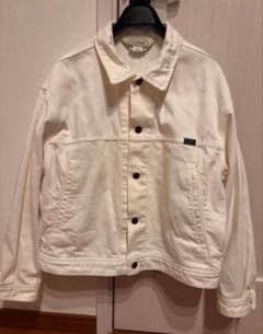 美品　 LLBean Gジャン　デニムジャケット　白のサムネイル