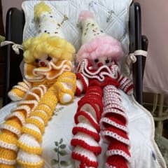 ハンドメイド あみぐるみ ピエロ 2体セット - メルカリ