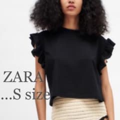 出品初日セール❣️ショルダーフリル　ノースリーブTシャツ♩ZARAのサムネイル
