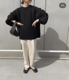 【セレクトモカバイソン】オーバーサイズハニカムニットのサムネイル