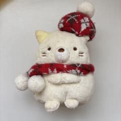 すみっコぐらし ねこ　ぬいぐるみ冬の装いのサムネイル