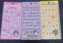 【正規品】ボンボンドロップシール キティ クロミ プーさん 3枚セットのサムネイル
