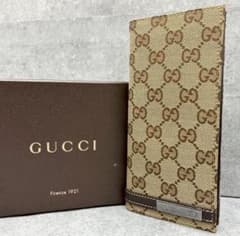 ✨極美品✨グッチ 長財布 268541 GGキャンバス 長札入れ メタルプレート ✨極美品✨グッチ 長財布 268541 GGキャンバス 長札入れ メタル