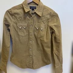 POLO JEANS COMPANY コーデュロイシャツ 長袖 ベージュ Sのサムネイル