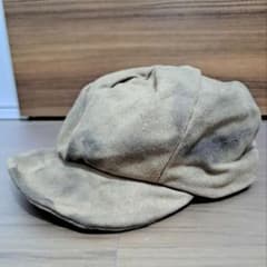 未使用 レナードプランク ダークキャメル キャスケット ユーズド加工 
