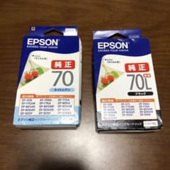 EPSON インクカートリッジ ICL70 ライトシアン ICB70L ブラックのサムネイル