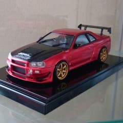 プラモデル車完成品スカイラインGT-R34のサムネイル