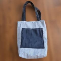 ハンドメイド ストライプ トートバッグのサムネイル