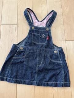ミキハウス♡MIKIHOUSE オーバーオールスカートのサムネイル