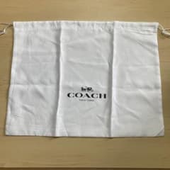 COACH コーチ　バッグ収納袋　ショッパー　巾着　白のサムネイル