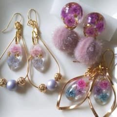 a_chan様専用。レジンピアス３点set。のサムネイル
