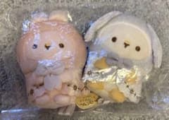 みならいこうさぎ（ピンク＆みずいろ）てのりぬいぐるみ　うさぎのふしぎなおまじない