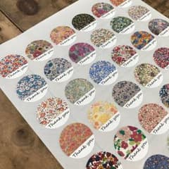 サンキューシール リバティ柄のサムネイル