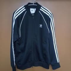 adidas トラックジャケットXL（XO表記） 黒 美品 - メルカリ