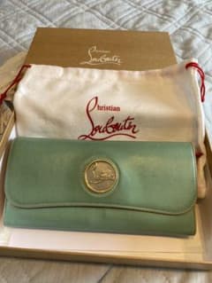クリスチャンルブタン　長財布　パステルグリーン×レッドのサムネイル