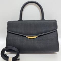 ⭐️未使用級】 HERMOSURA エルモスーラ ハンドバッグ ホースヘア 黒 